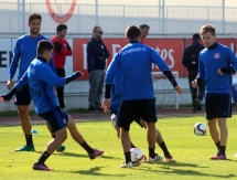 Фоторепортаж с предыгровой тренировки «Олимпиакоса»