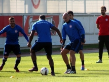 Фоторепортаж с предыгровой тренировки «Олимпиакоса»