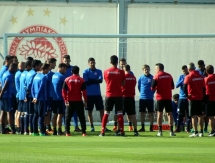 Фоторепортаж с предыгровой тренировки «Олимпиакоса»