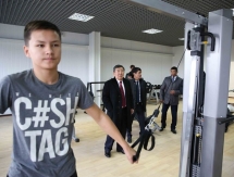 Сапиев и Елеусинов открыли спорткомплекс в Шу