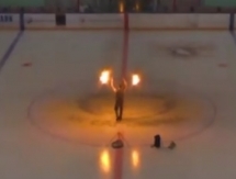 Файер-шоу устроили на матче ВХЛ «Сарыарка» — «Динамо» Балашиха 3:1