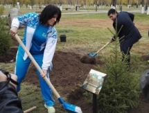 Олимпийцы будут ухаживать за именными деревьями в парке Астаны