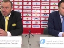 Видео послематчевой пресс-конференции игры ВХЛ «Сарыарка» — ТХК 4:2 