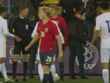 Молодежные сборные Казахстана и Норвегии в первом тайме голов не забили