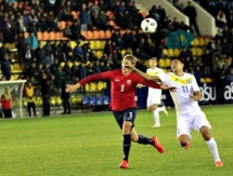 Фоторепортаж с матча отбора к ЕВРО-2017 среди молодежи Казахстан — Норвегия 0:3