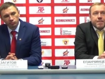 Видео послематчевой пресс-конференции игры ВХЛ «Ижсталь» — «Сарыарка» 2:1 ОТ