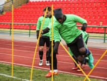 Видео с тренировки «Атырау» перед игрой с «Шахтером»