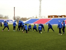 Фоторепортаж с тренировки «Иртыша» перед игрой с «Астаной»