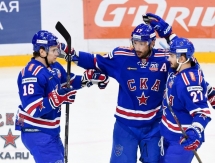 Фоторепортаж с матча КХЛ СКА — «Барыс» 9:0