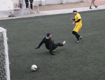 В Актау прошел футбольный матч между пограничниками России и Казахстана