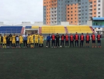 В Актау прошел футбольный матч между пограничниками России и Казахстана