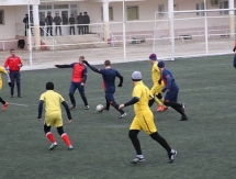 В Актау прошел футбольный матч между пограничниками России и Казахстана