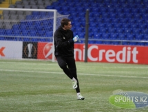 Фоторепортаж с предыгровой тренировки «Астаны»