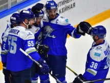 Фоторепортаж с матча КХЛ «Барыс» — «Амур» 2:1 ОТ