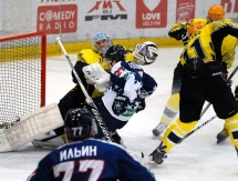 Фоторепортаж с матча ВХЛ «Саров» — «Сарыарка» 1:0 