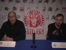 Видео послематчевой пресс-конференции игр чемпионата РК «Арлан» — «Астана» 4:1, 1:0