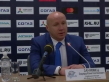 Видео послематчевой пресс-конференции игры КХЛ «Барыс» — «Медвешчак» 2:0