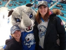 Шведова поддержала «Барыс» в матче со «Слованом»