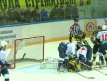 Видеообзор матча ВХЛ «Сарыарка» — «Саров» 1:2