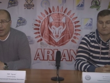 Видео послематчевой пресс-конференции игр чемпионата РК «Арлан» — «Алматы» 4:0, 4:1