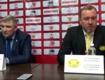 Видео послематчевой пресс-конференции игры ВХЛ «Торпедо» — «Сарыарка» 3:2