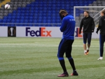 Фоторепортаж с предыгровой тренировки «Астаны»