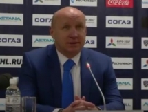 Видео послематчевой пресс-конференции игры КХЛ «Барыс» — «Амур» 2:1 ОТ