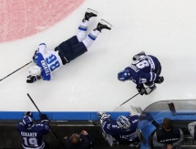 Фоторепортаж с матча КХЛ «Динамо» Москва — «Барыс» 3:0