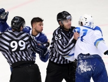 Фоторепортаж с матча КХЛ «Динамо» Москва — «Барыс» 3:0