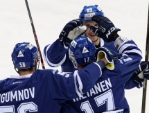 Фоторепортаж с матча КХЛ «Динамо» Москва — «Барыс» 3:0