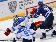 Фоторепортаж с матча КХЛ «Динамо» Москва — «Барыс» 3:0