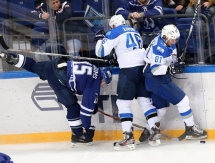 Фоторепортаж с матча КХЛ «Динамо» Москва — «Барыс» 3:0