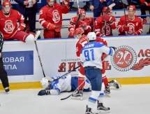 Фоторепортаж с матча КХЛ «Витязь» — «Барыс» 4:2