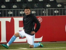 Фоторепортаж с разминки «Астаны» перед матчем Лиги Европы с «Янг Бойз»