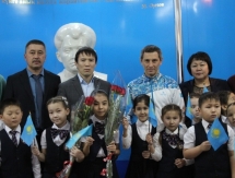 Олимпийские призеры встретились с юными талдыкорганцами