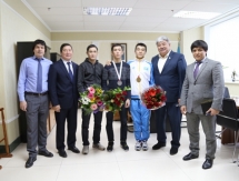 Жанпеисов наградил чемпионов мира по джиу-джитсу