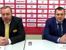 Видео послематчевой пресс-конференции игры ВХЛ «Ариада-НХ» — «Сарыарка» 1:4