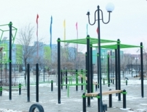 В Жанаозене появилась Workout площадка для уличных тренировок