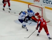 Сейв Пулена в матче «Локомотив» — «Барыс» вошел в ТОП-10 лучших сейвов недели КХЛ