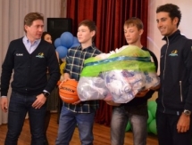 Гонщики «Astana Pro Team» встретились с воспитанниками столичного детского дома