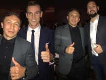 Белью и Смит сфотографировались с Головкиным