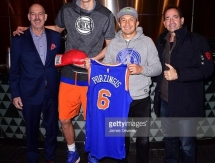 Фоторепортаж с посещения Головкиным матча НБА в Нью-Йорке