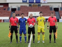 Фоторепортаж c матча Мемориала Гранаткина-2017 Казахстан — Азербайджан 2:2