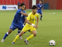 Фоторепортаж c матча Мемориала Гранаткина-2017 Казахстан — Азербайджан 2:2