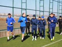 Фоторепортаж с утренней тренировки «Окжетпеса» 