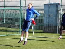 Фоторепортаж с утренней тренировки «Окжетпеса» 