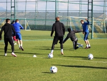 Фоторепортаж с утренней тренировки «Окжетпеса» 