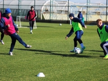 Фоторепортаж с утренней тренировки «Окжетпеса» 