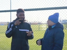 Фоторепортаж с утренней тренировки «Окжетпеса» 