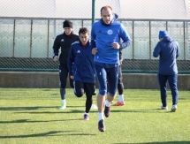 Фоторепортаж с утренней тренировки «Окжетпеса» 